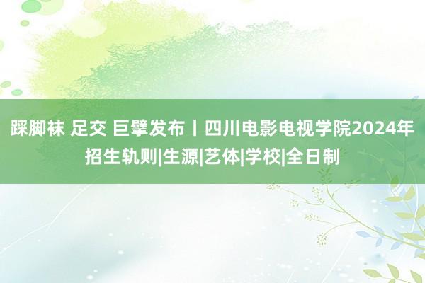 踩脚袜 足交 巨擘发布丨四川电影电视学院2024年招生轨则|生源|艺体|学校|全日制