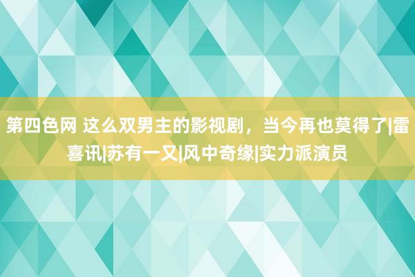 第四色网 这么双男主的影视剧，当今再也莫得了|雷喜讯|苏有一又|风中奇缘|实力派演员